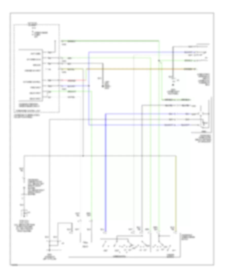 WiperWasher Wiring Diagram for Acura 2.3CL 1999