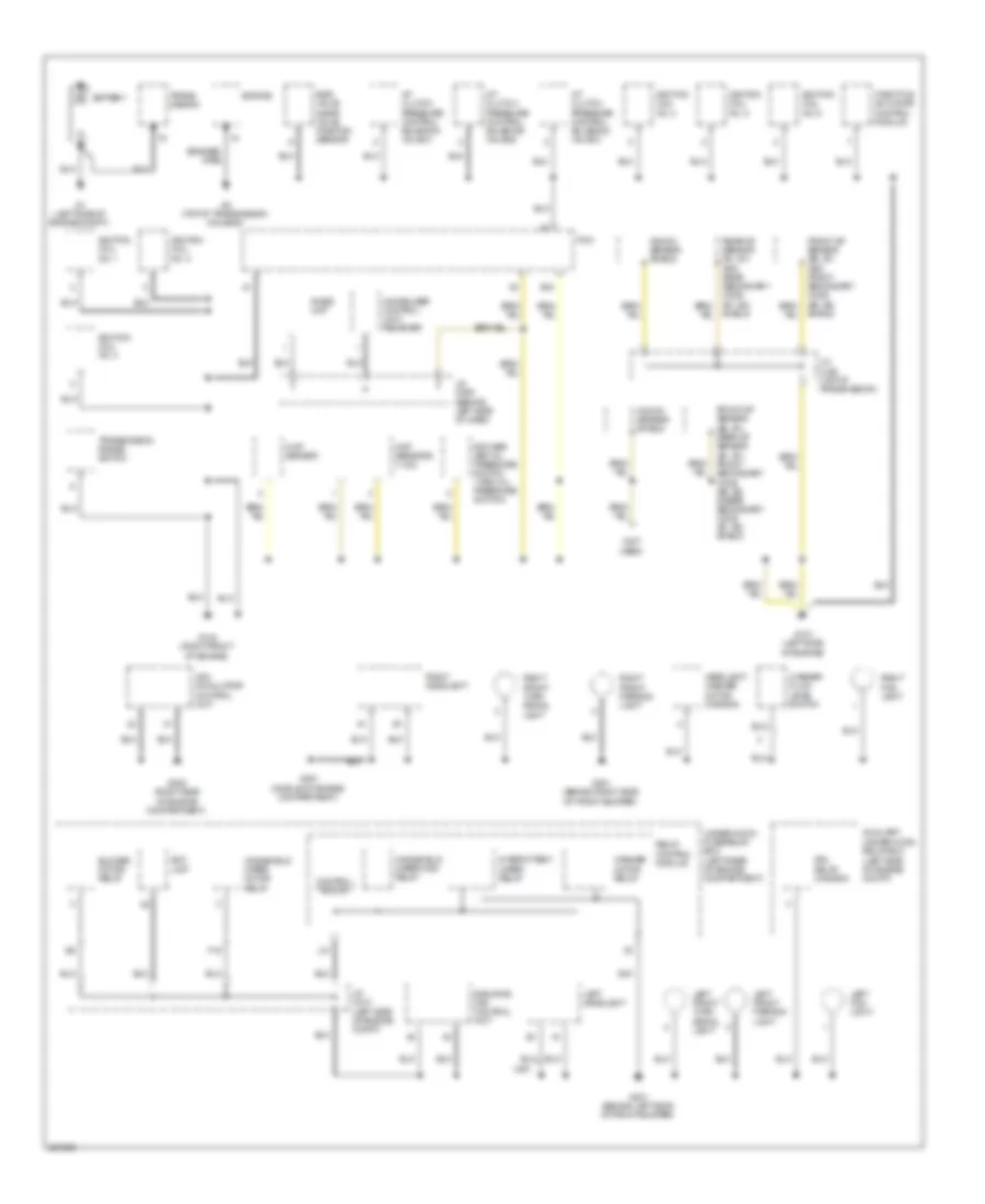 Ground Distribution Wiring Diagram 1 of 4 for Acura RL 2007