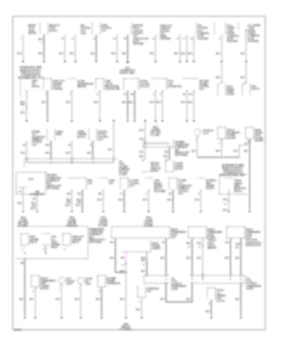 Ground Distribution Wiring Diagram (2 of 4) for Acura RL 2007
