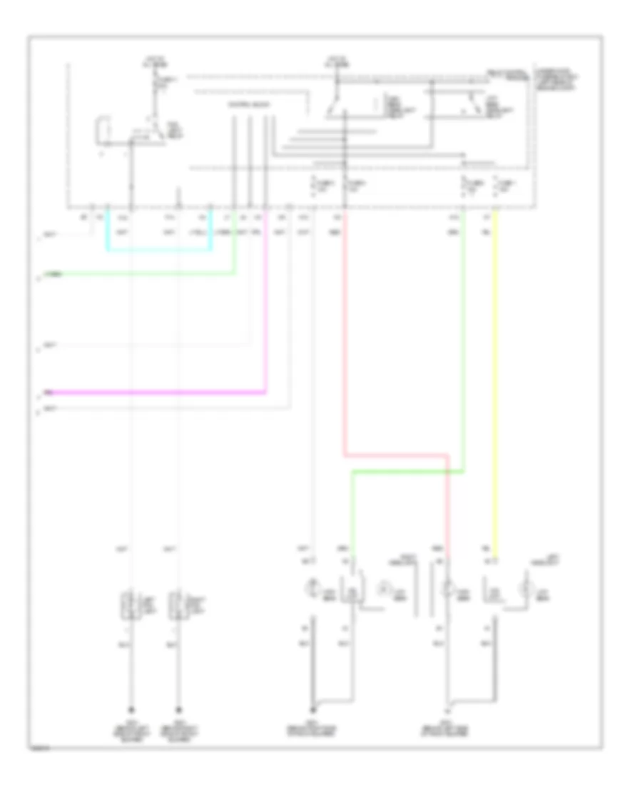 Headlamps  Fog Lamps Wiring Diagram, USA (2 of 2) for Acura RL 2007