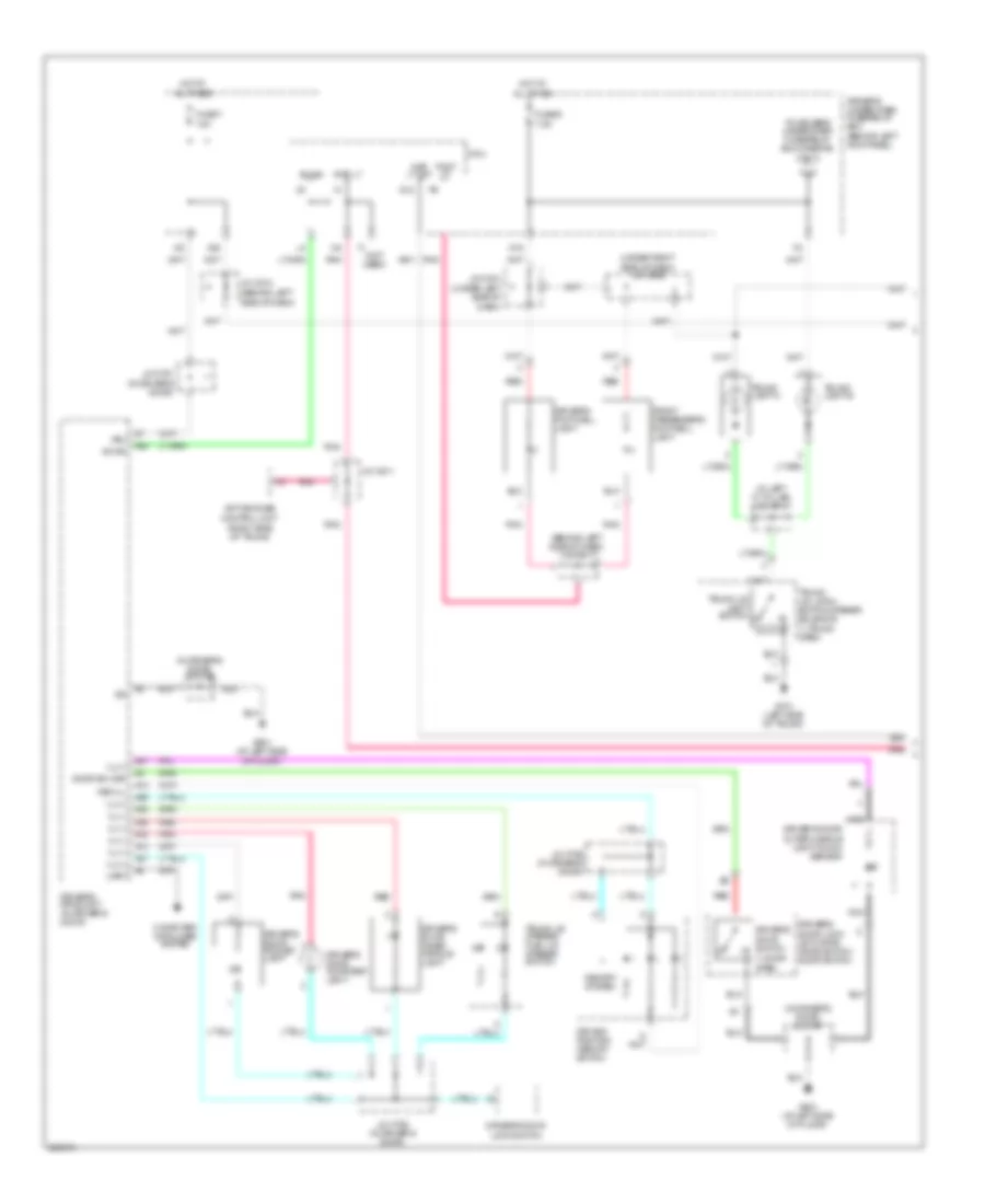 Courtesy Lamps Wiring Diagram 1 of 3 for Acura RL 2007