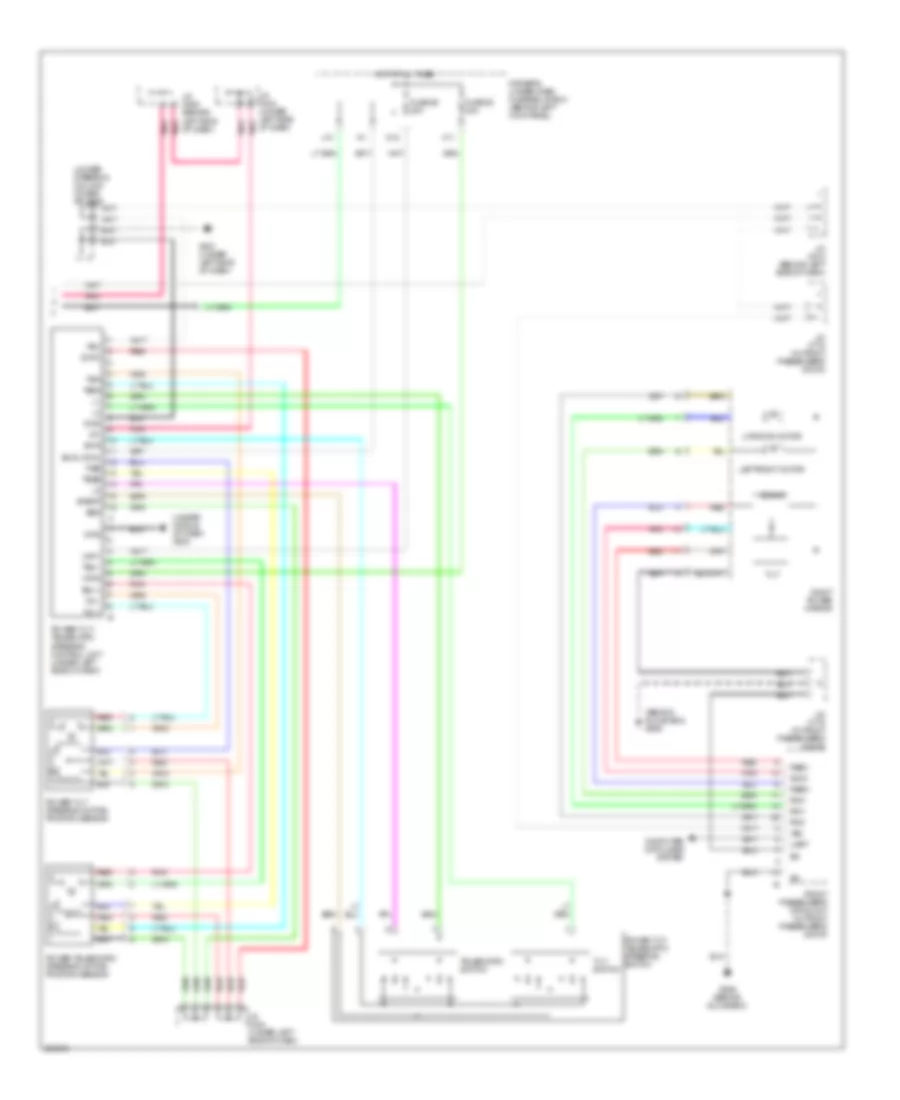 Memory Systems Wiring Diagram 3 of 4 for Acura RL 2007