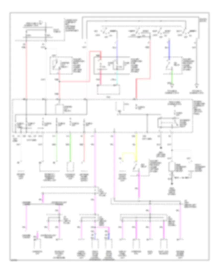 Power Distribution Wiring Diagram (2 of 5) for Acura RL 2007