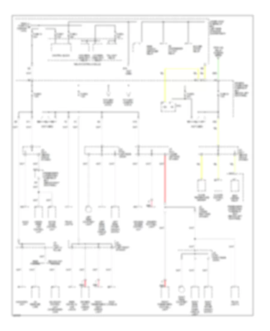 Power Distribution Wiring Diagram (3 of 5) for Acura RL 2007