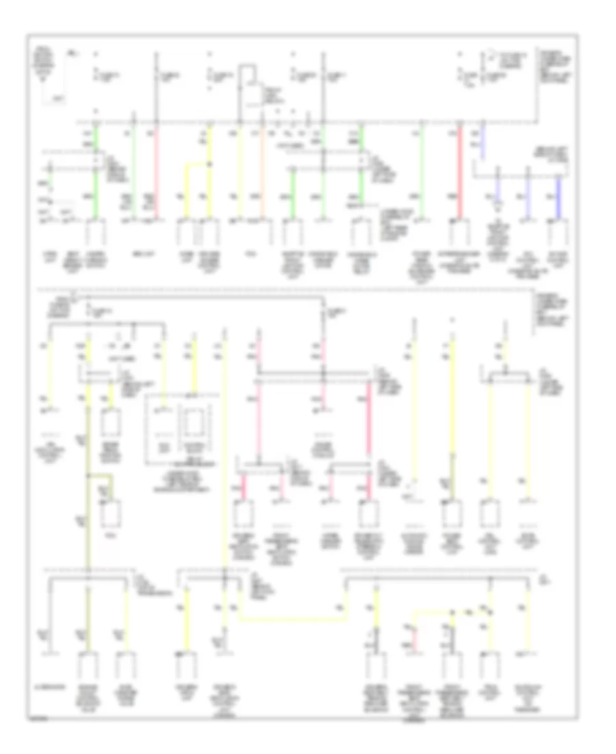 Power Distribution Wiring Diagram (4 of 5) for Acura RL 2007