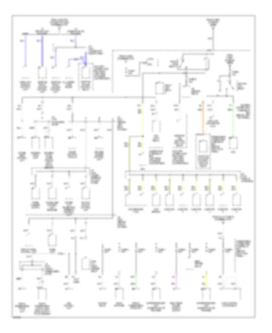 Power Distribution Wiring Diagram (5 of 5) for Acura RL 2007