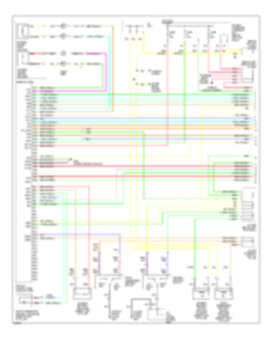 Supplemental Restraints Wiring Diagram 1 of 4 for Acura RL 2007