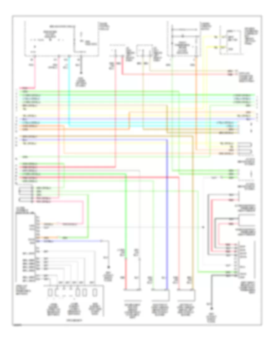 Supplemental Restraints Wiring Diagram 2 of 4 for Acura RL 2007