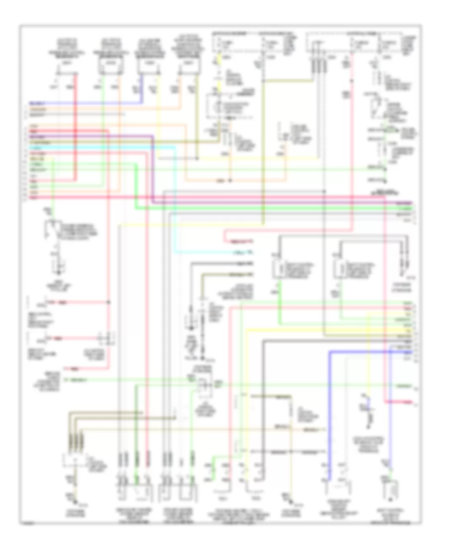 3.0L, Engine Performance Wiring Diagram (2 of 3) for Acura 3.0CL 1999