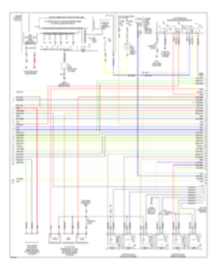 3.2L, Engine Performance Wiring Diagram, AT (4 of 5) for Acura TL 2007