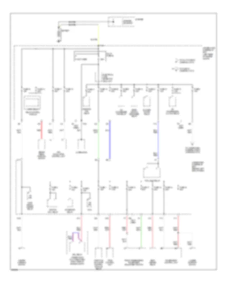 Power Distribution Wiring Diagram 1 of 5 for Acura TL 2007