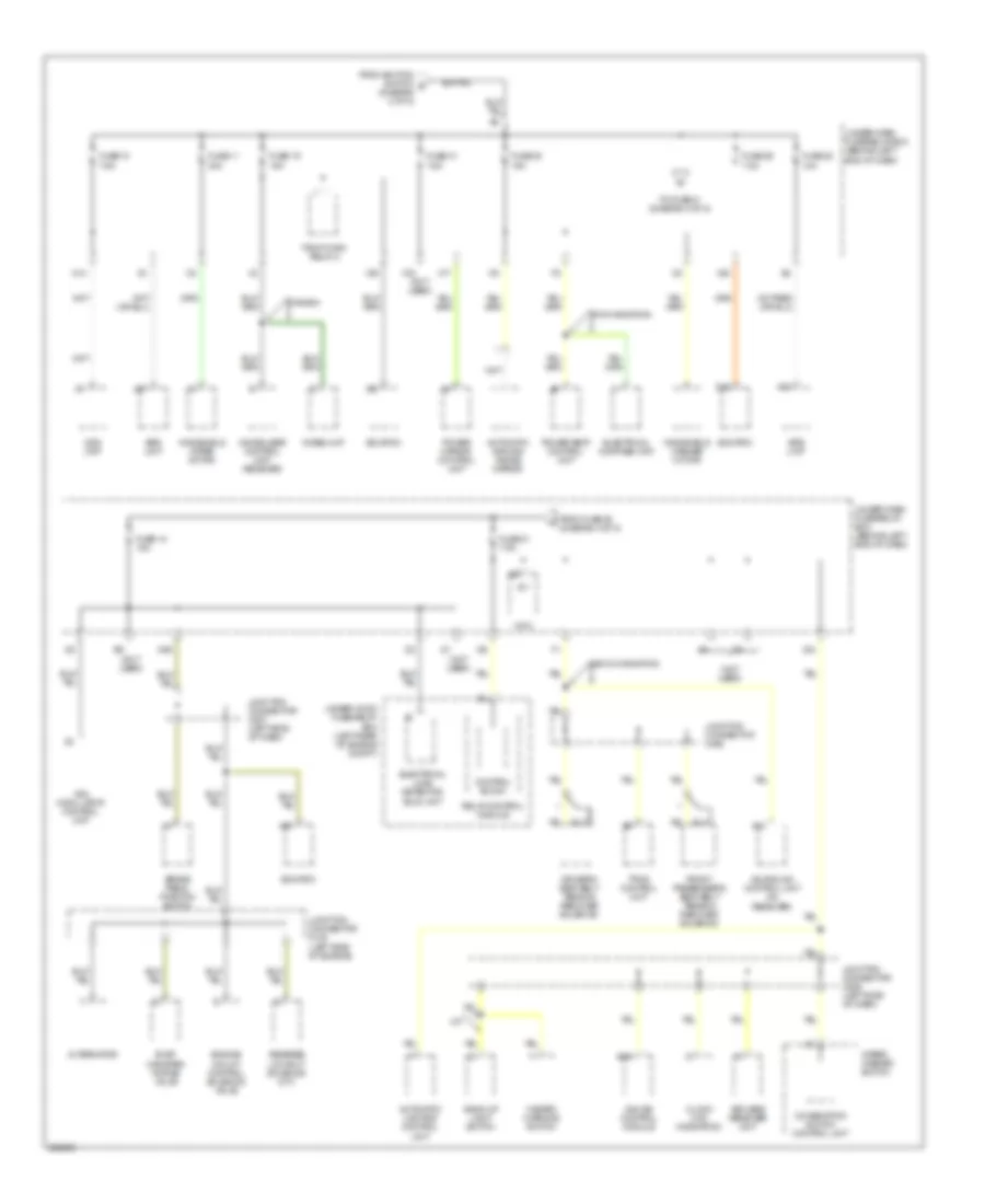 Power Distribution Wiring Diagram (4 of 5) for Acura TL 2007