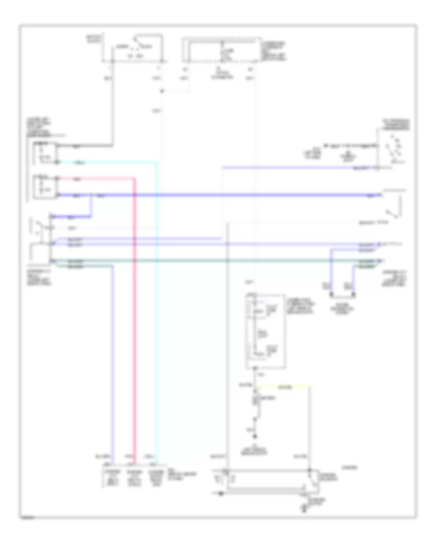 Starting Wiring Diagram, AT for Acura TL 2007