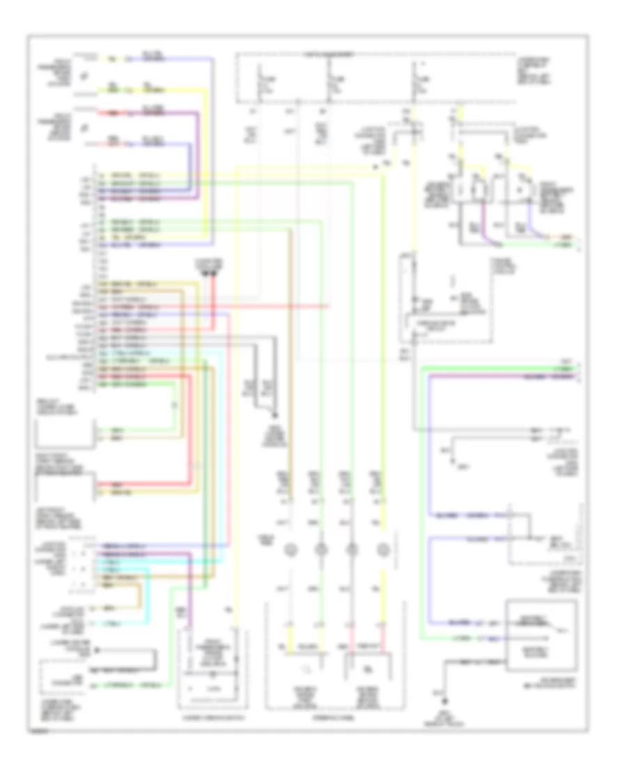 Supplemental Restraints Wiring Diagram 1 of 2 for Acura TL 2007