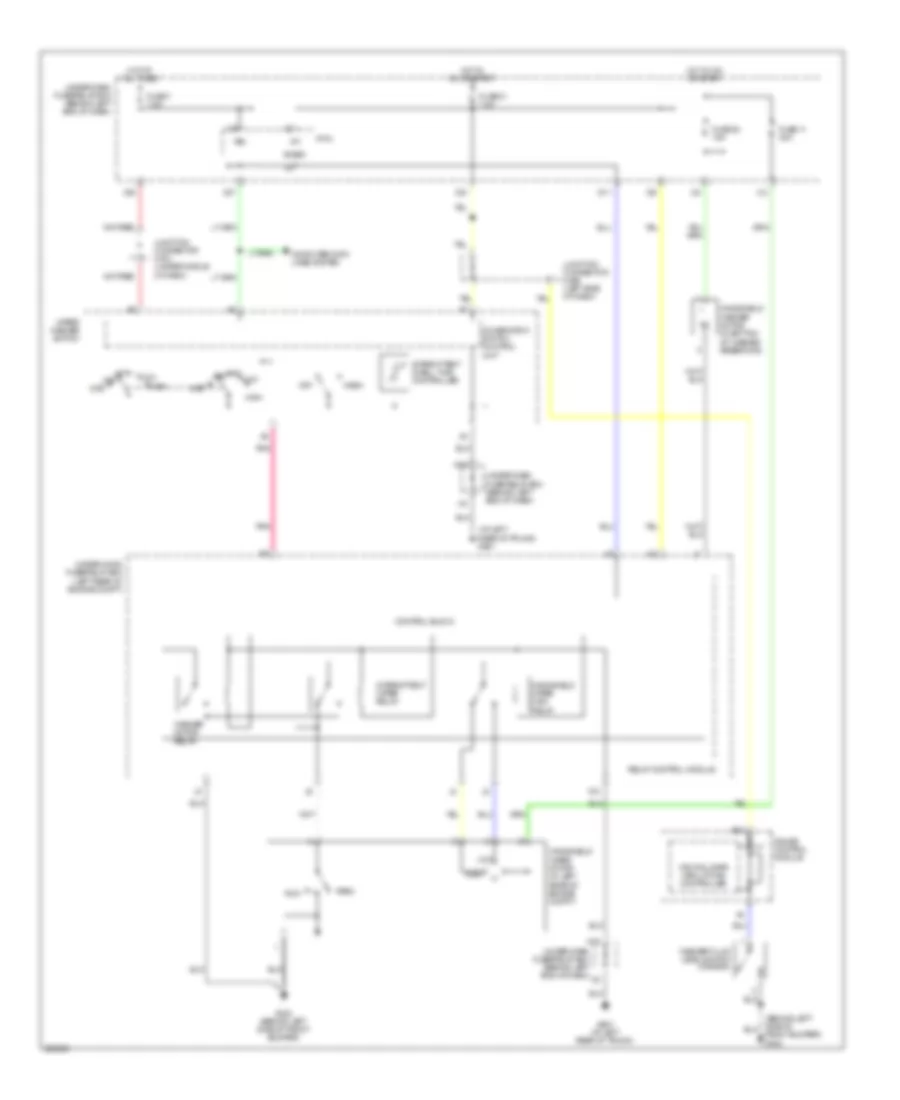 WiperWasher Wiring Diagram for Acura TL 2007