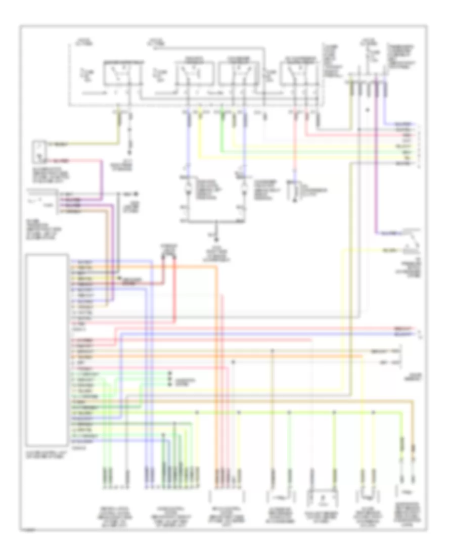 Automatic A C Wiring Diagram 1 of 2 for Acura 3 2TL 1999