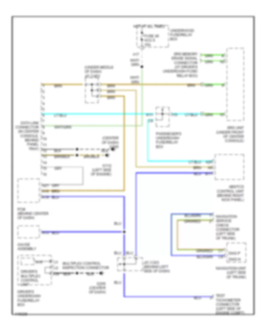 Computer Data Lines Wiring Diagram for Acura 3.2TL 1999