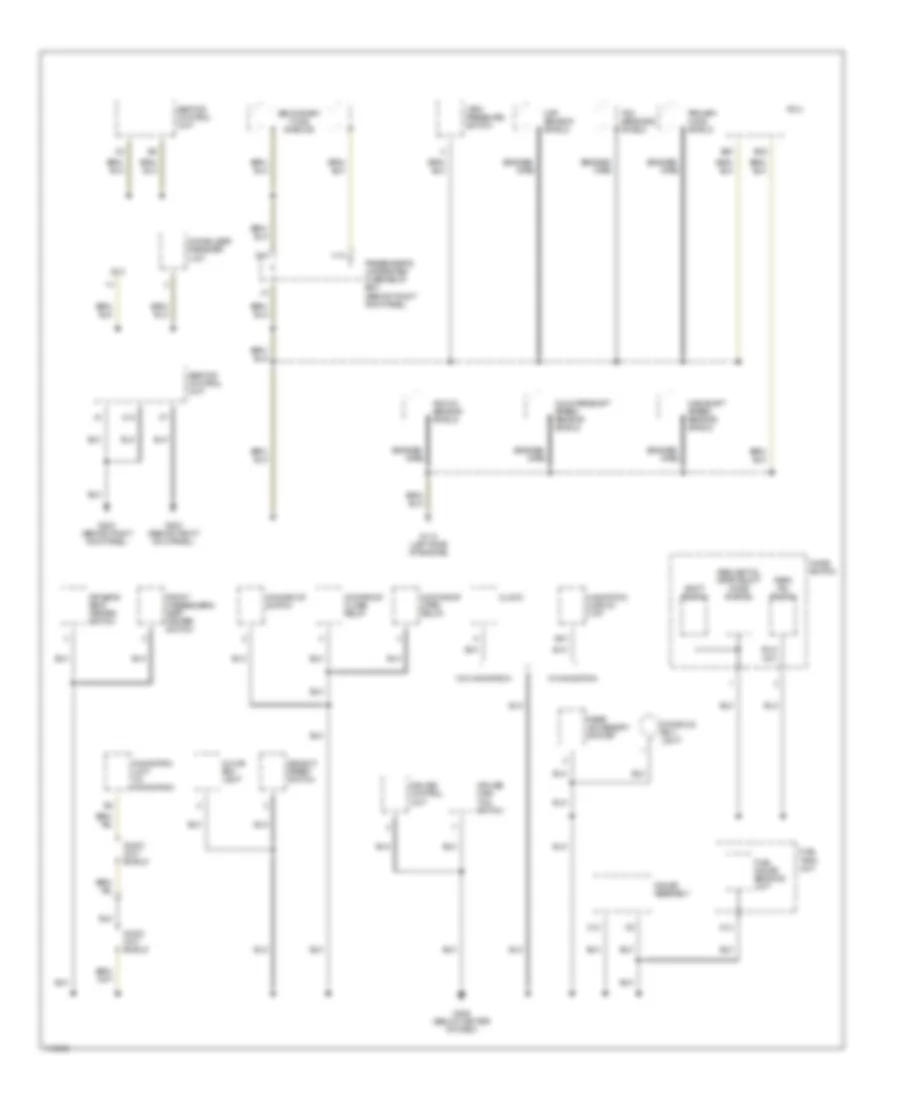 Ground Distribution Wiring Diagram (2 of 4) for Acura 3.2TL 1999