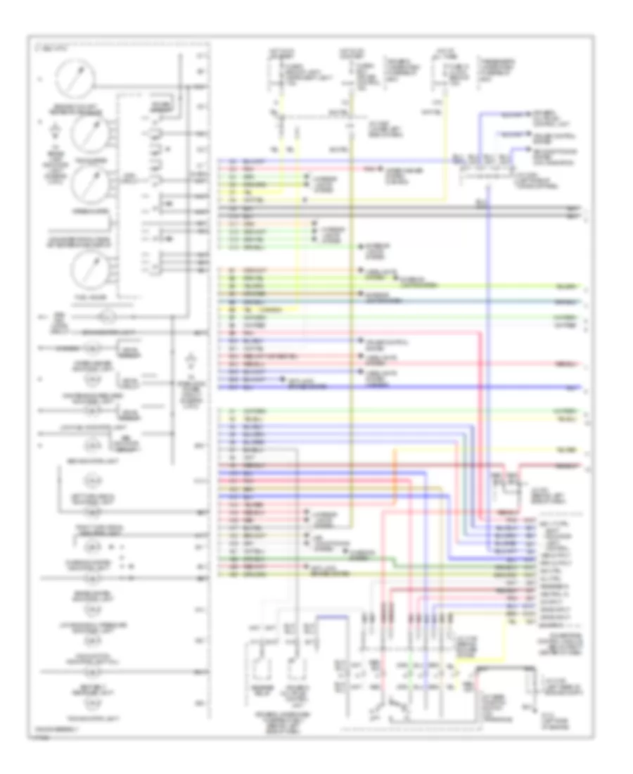Instrument Cluster Wiring Diagram 1 of 2 for Acura 3 2TL 1999