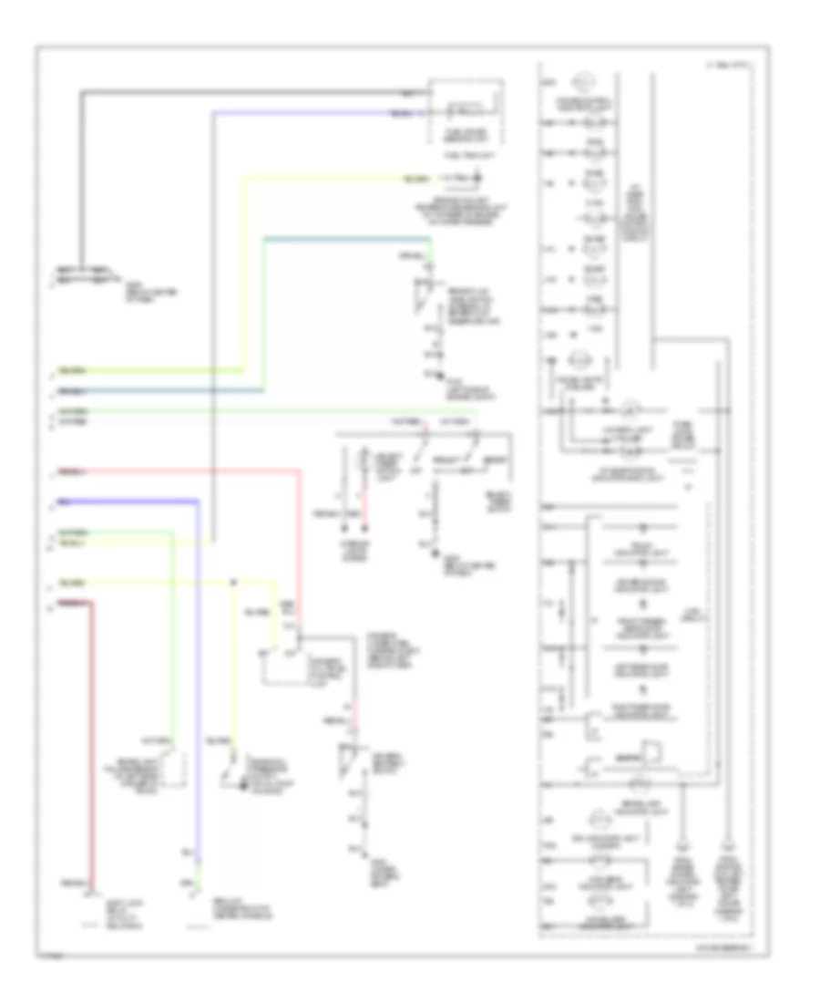 Instrument Cluster Wiring Diagram 2 of 2 for Acura 3 2TL 1999