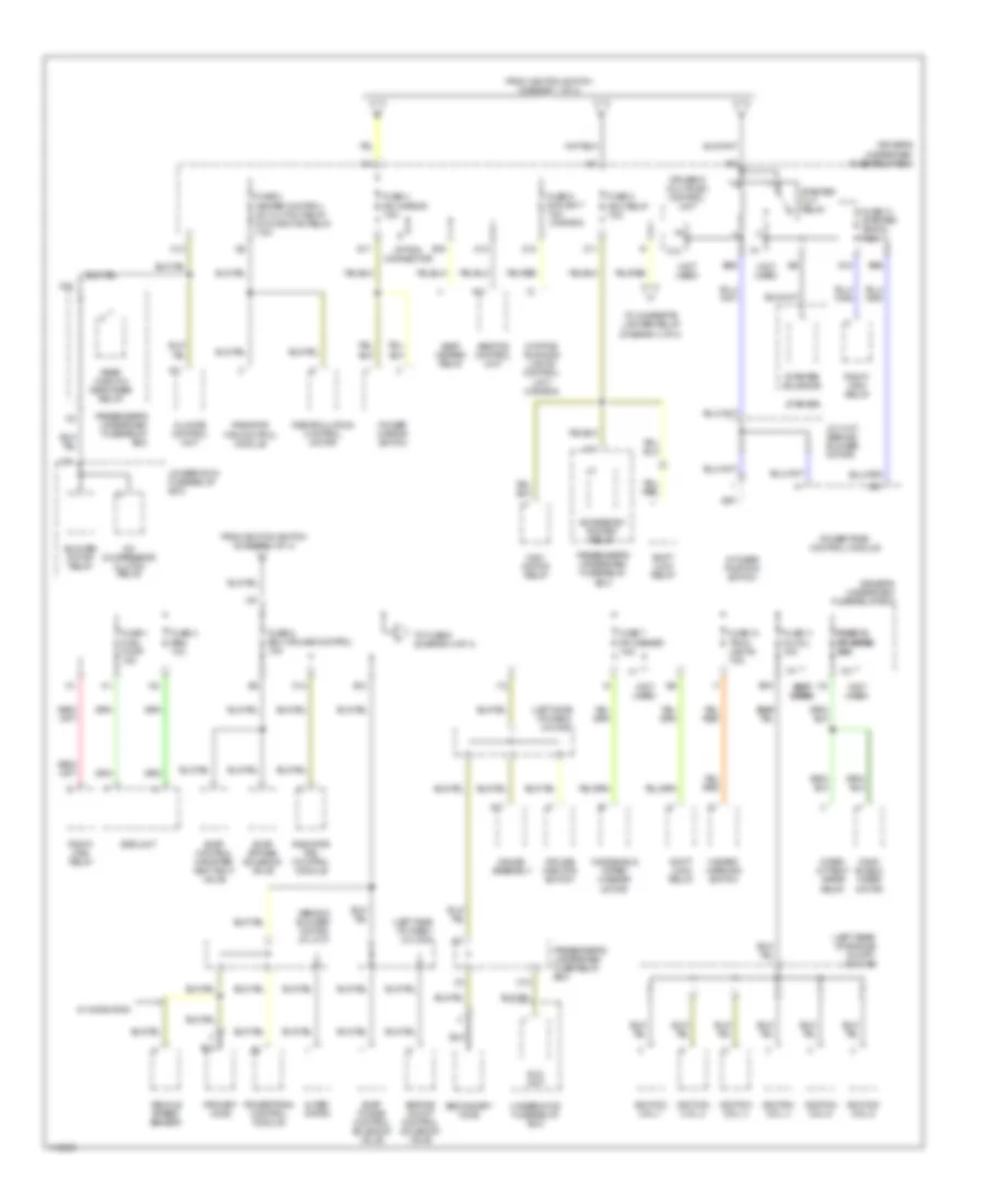 Power Distribution Wiring Diagram 2 of 4 for Acura 3 2TL 1999