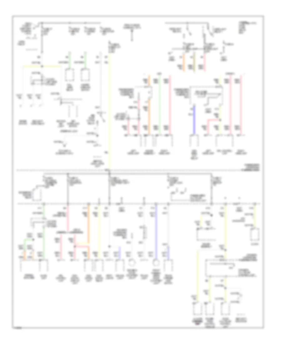 Power Distribution Wiring Diagram (3 of 4) for Acura 3.2TL 1999