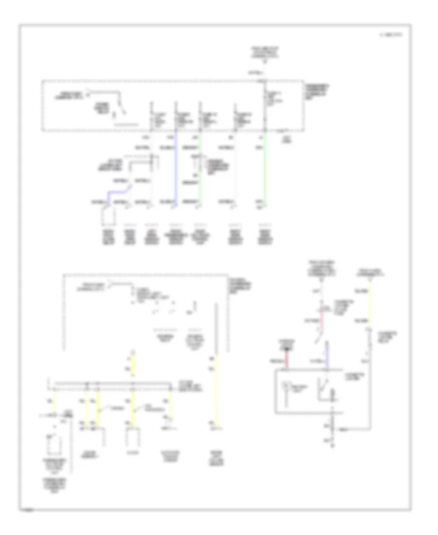 Power Distribution Wiring Diagram (4 of 4) for Acura 3.2TL 1999