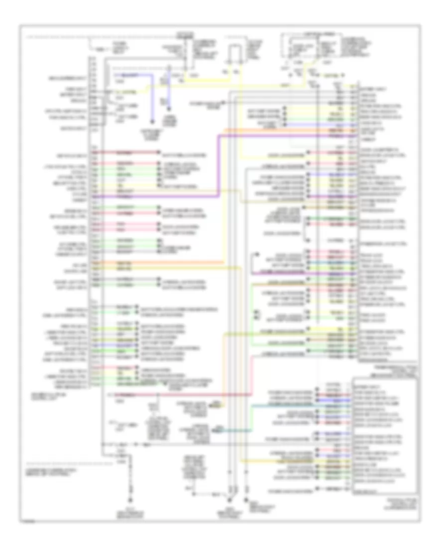 Multiplex Control Wiring Diagram for Acura 3.5RL 1999