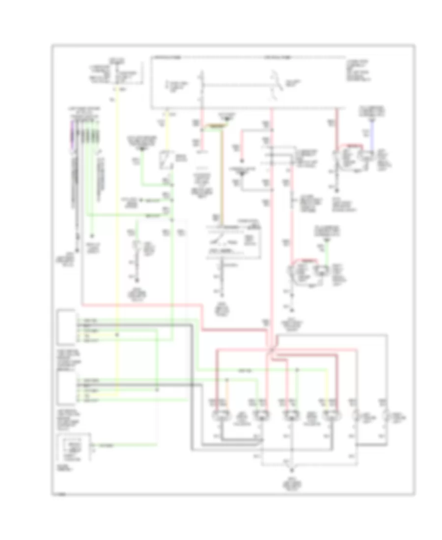 Exterior Lamps Wiring Diagram 1 of 2 for Acura 3 5RL 1999