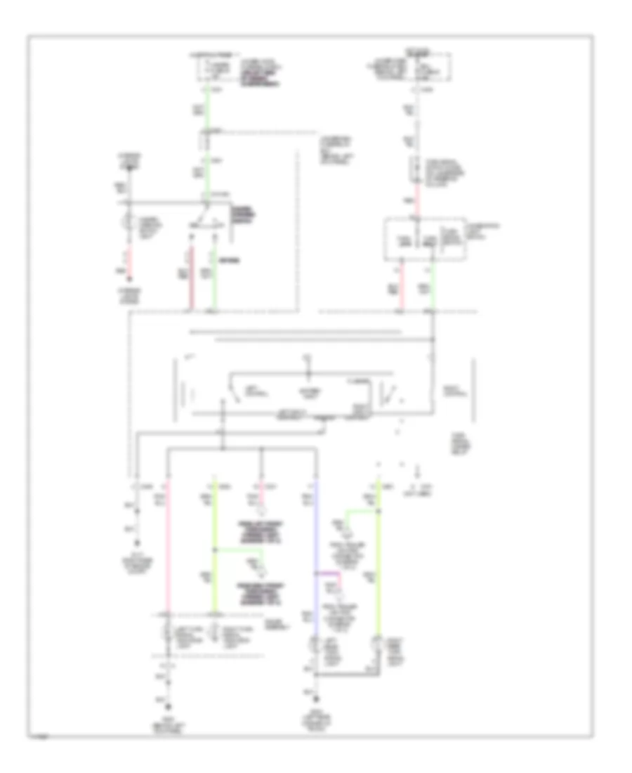 Exterior Lamps Wiring Diagram 2 of 2 for Acura 3 5RL 1999