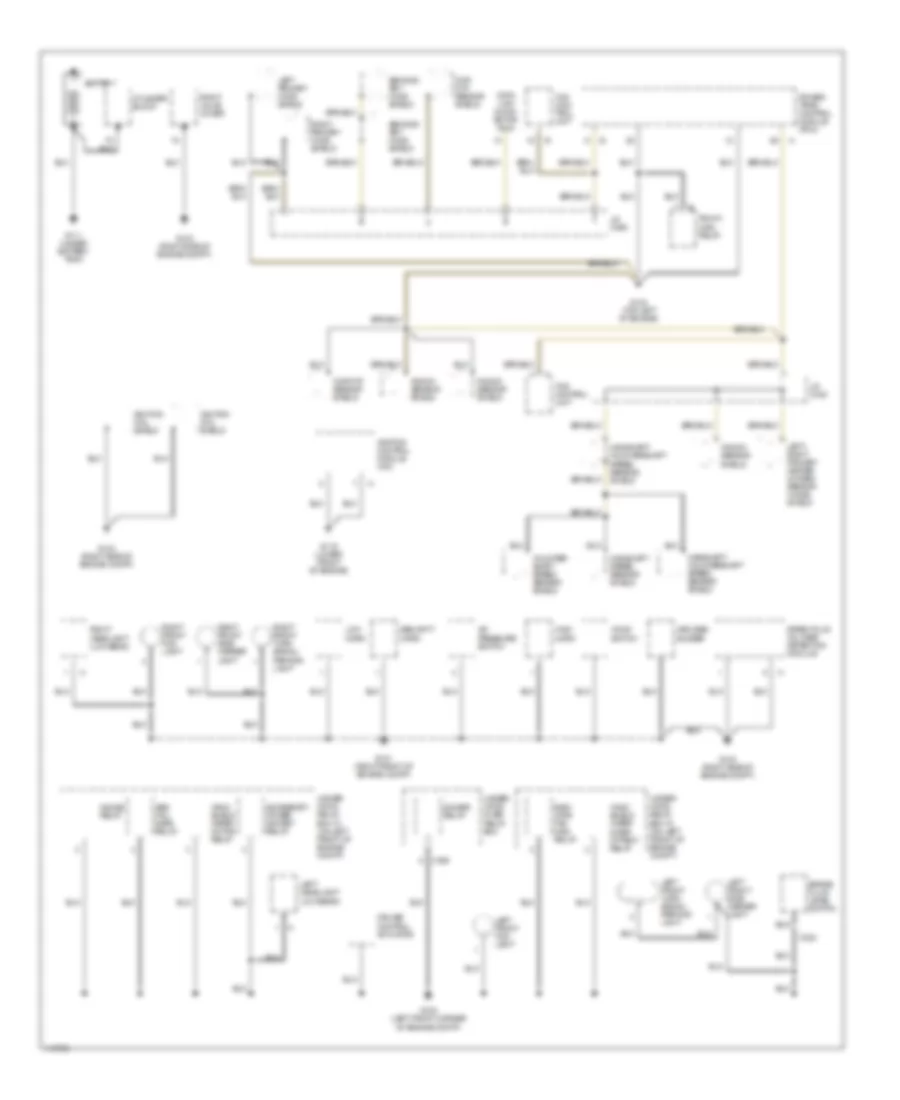 Ground Distribution Wiring Diagram 1 of 4 for Acura 3 5RL 1999