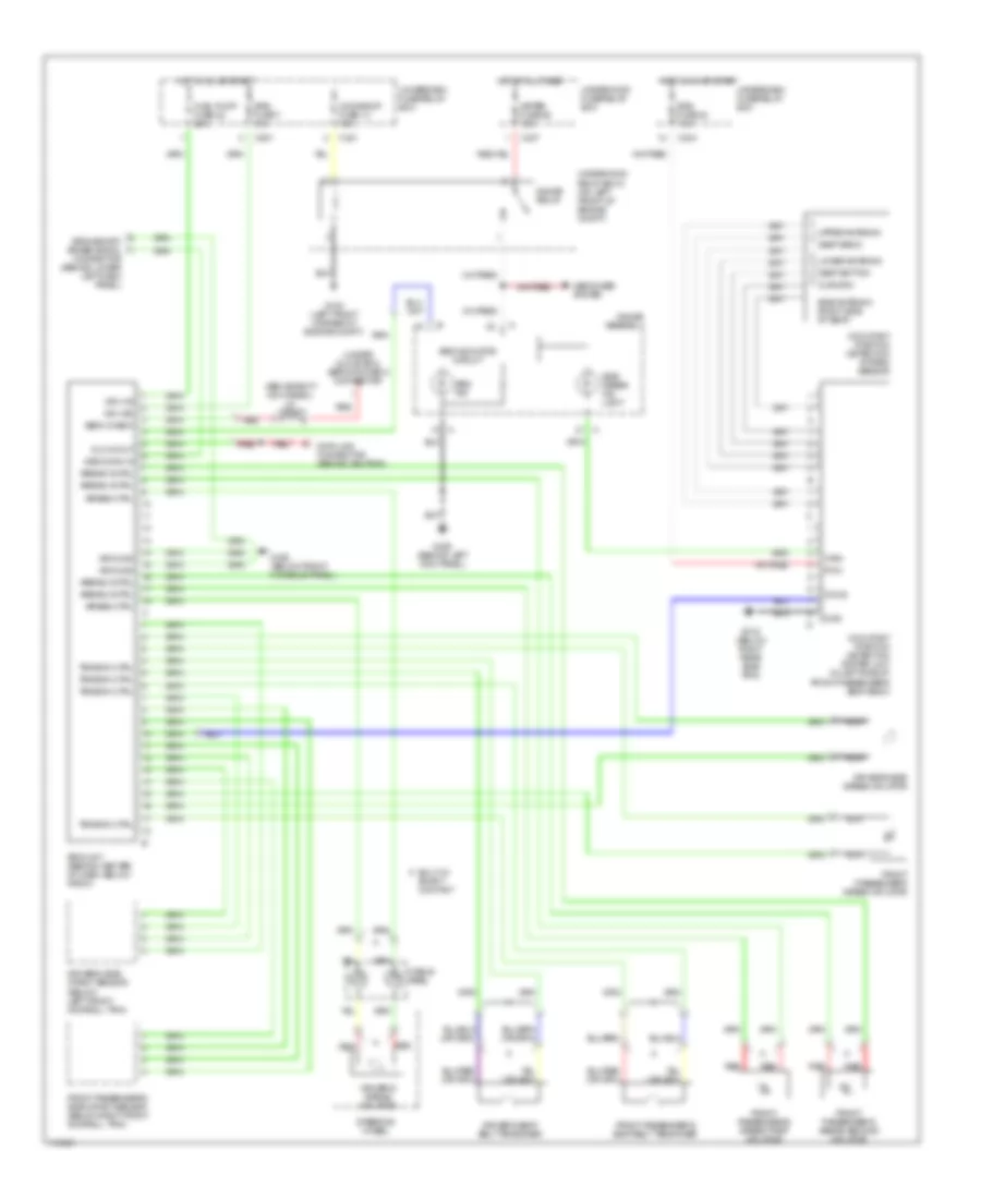 Supplemental Restraints Wiring Diagram for Acura 3.5RL 1999