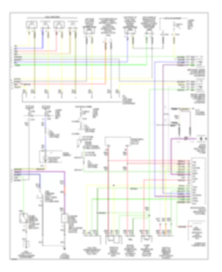 1.8L, Engine Performance Wiring Diagram (2 of 2) for Acura Integra GS 1999