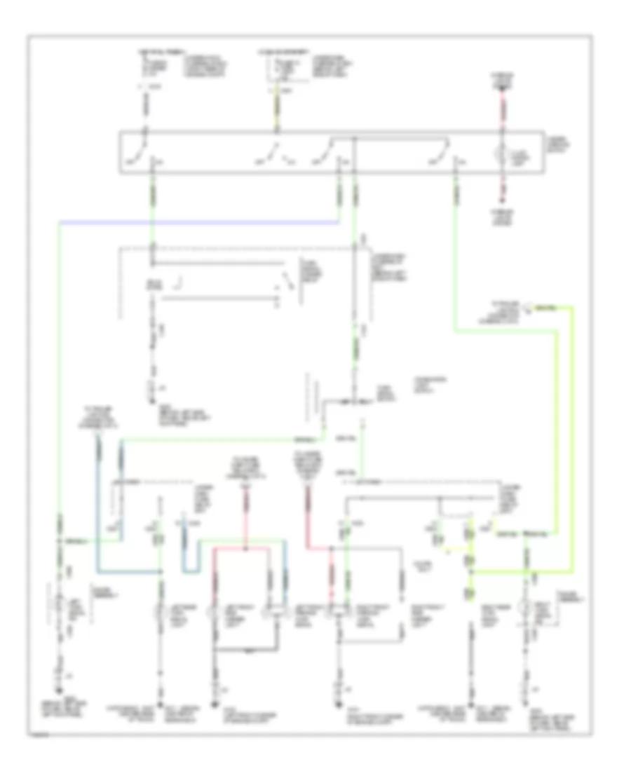 Exterior Lamps Wiring Diagram (1 of 3) for Acura Integra GS 1999
