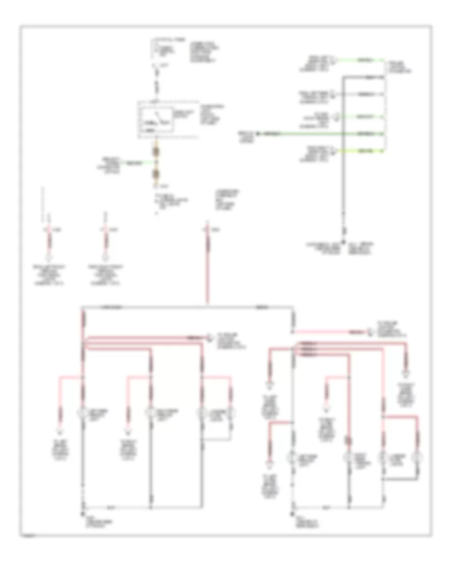 Exterior Lamps Wiring Diagram (2 of 3) for Acura Integra GS 1999