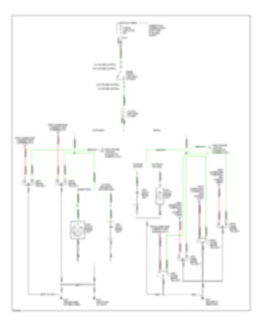 Exterior Lamps Wiring Diagram 3 of 3 for Acura Integra GS 1999