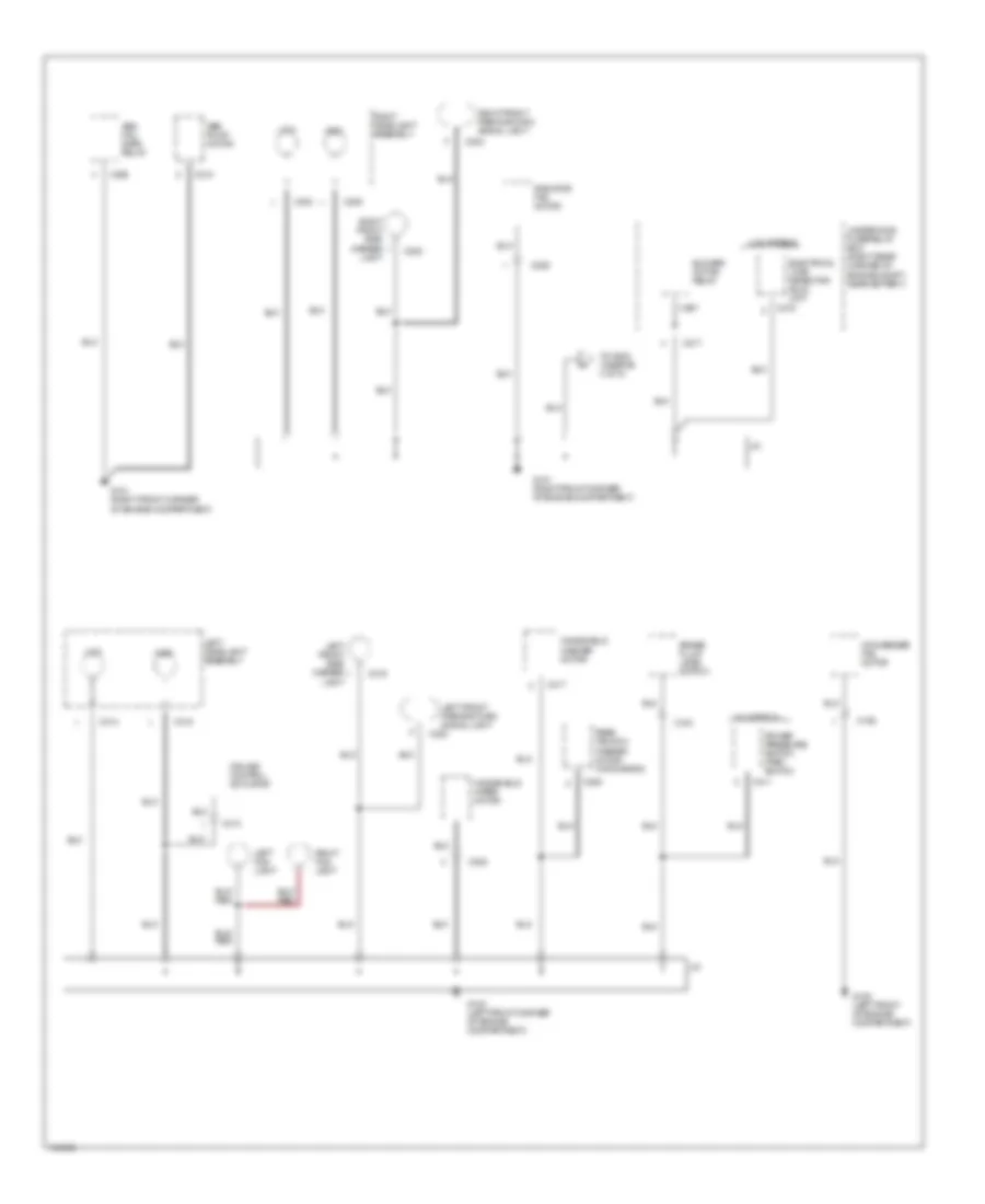 Ground Distribution Wiring Diagram (2 of 5) for Acura Integra GS 1999