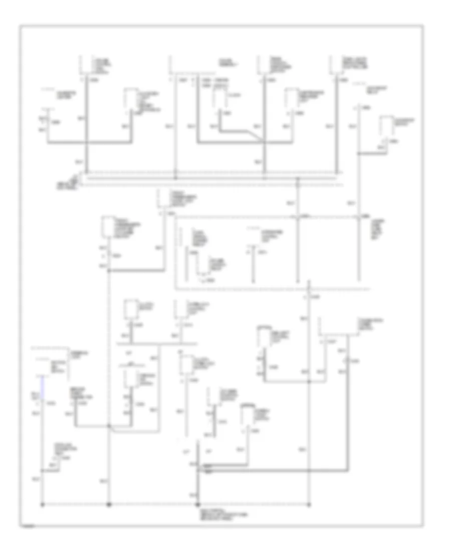 Ground Distribution Wiring Diagram (3 of 5) for Acura Integra GS 1999