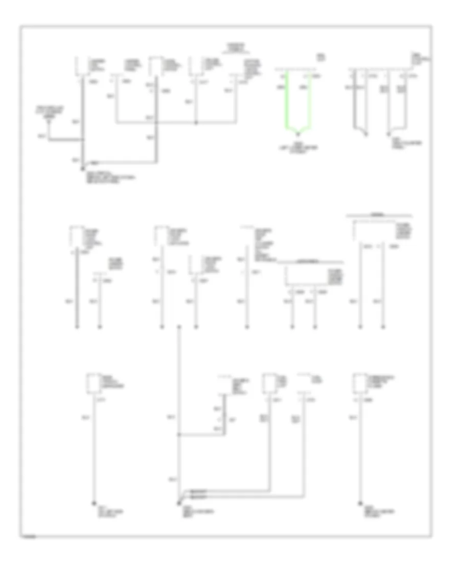 Ground Distribution Wiring Diagram 4 of 5 for Acura Integra GS 1999