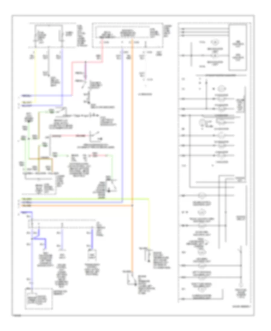 Instrument Cluster Wiring Diagram 2 of 2 for Acura Integra GS 1999