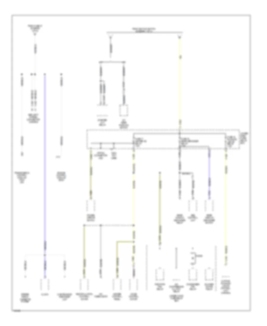 Power Distribution Wiring Diagram (2 of 4) for Acura Integra LS 1999