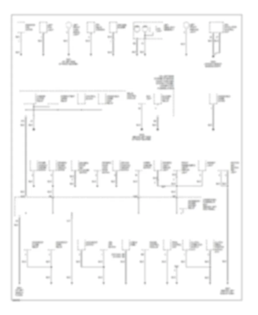 Ground Distribution Wiring Diagram 2 of 4 for Acura TSX 2007