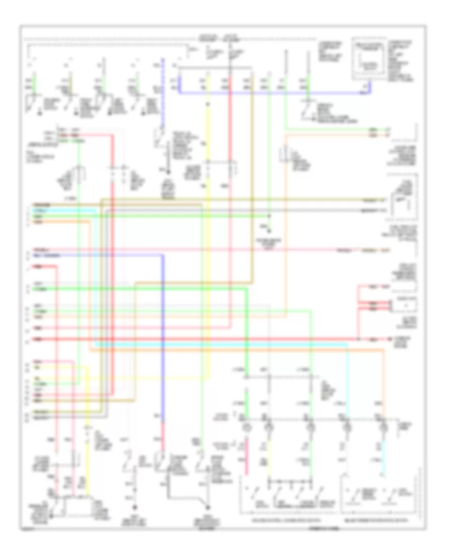 Instrument Cluster Wiring Diagram (2 of 2) for Acura TSX 2007