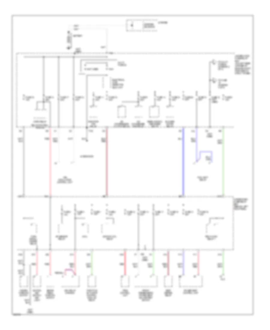 Power Distribution Wiring Diagram 1 of 4 for Acura TSX 2007
