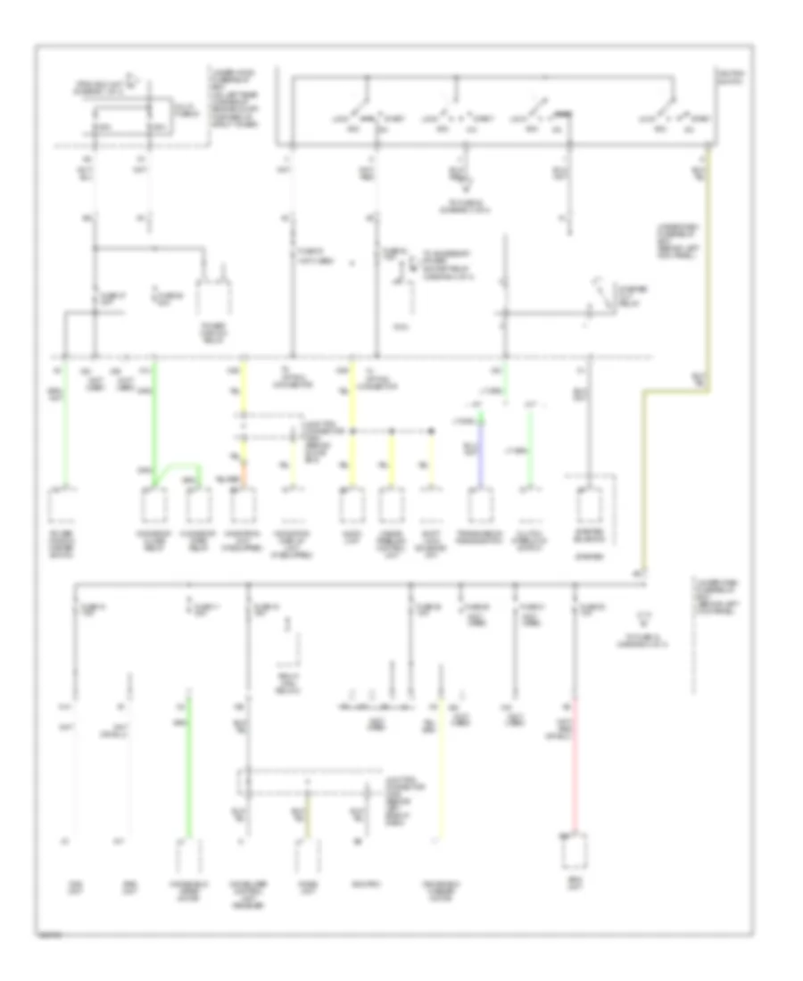 Power Distribution Wiring Diagram (2 of 4) for Acura TSX 2007
