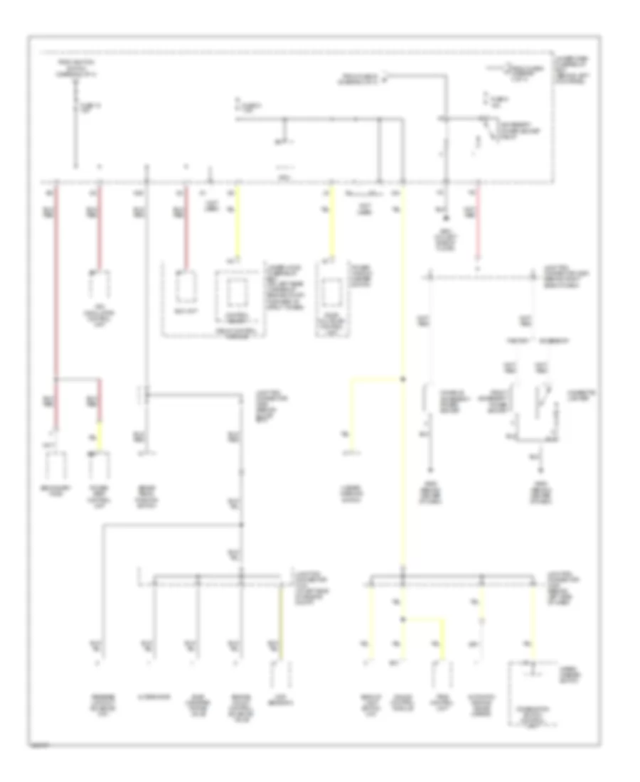 Power Distribution Wiring Diagram 4 of 4 for Acura TSX 2007