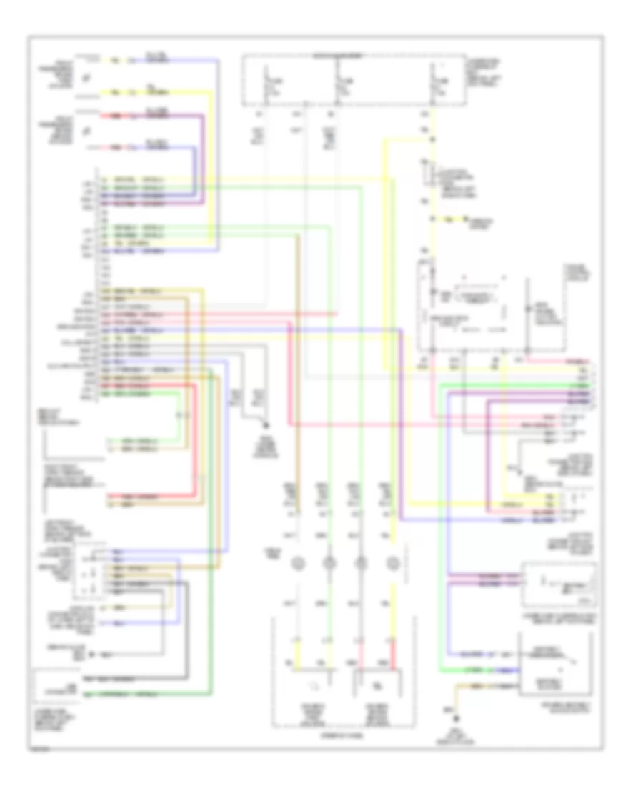Supplemental Restraints Wiring Diagram 1 of 3 for Acura TSX 2007