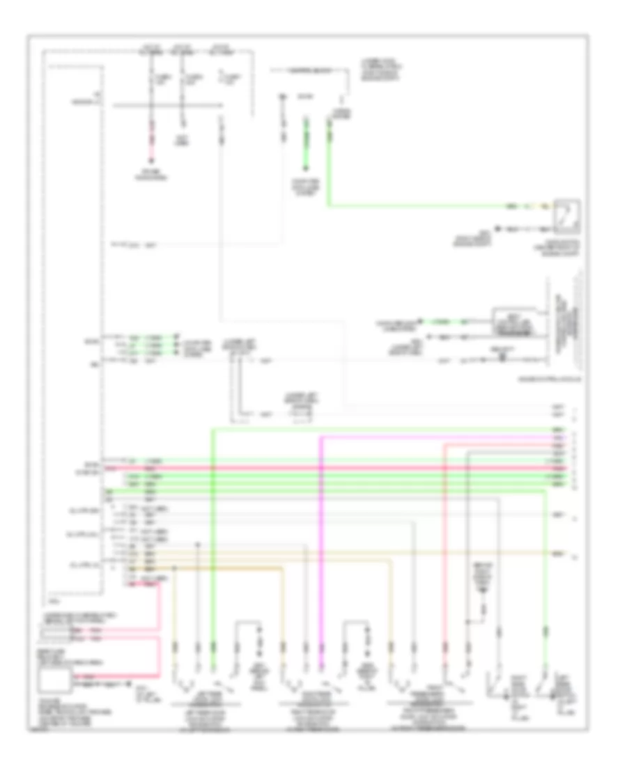 Forced Entry Wiring Diagram 1 of 2 for Acura MDX 2008
