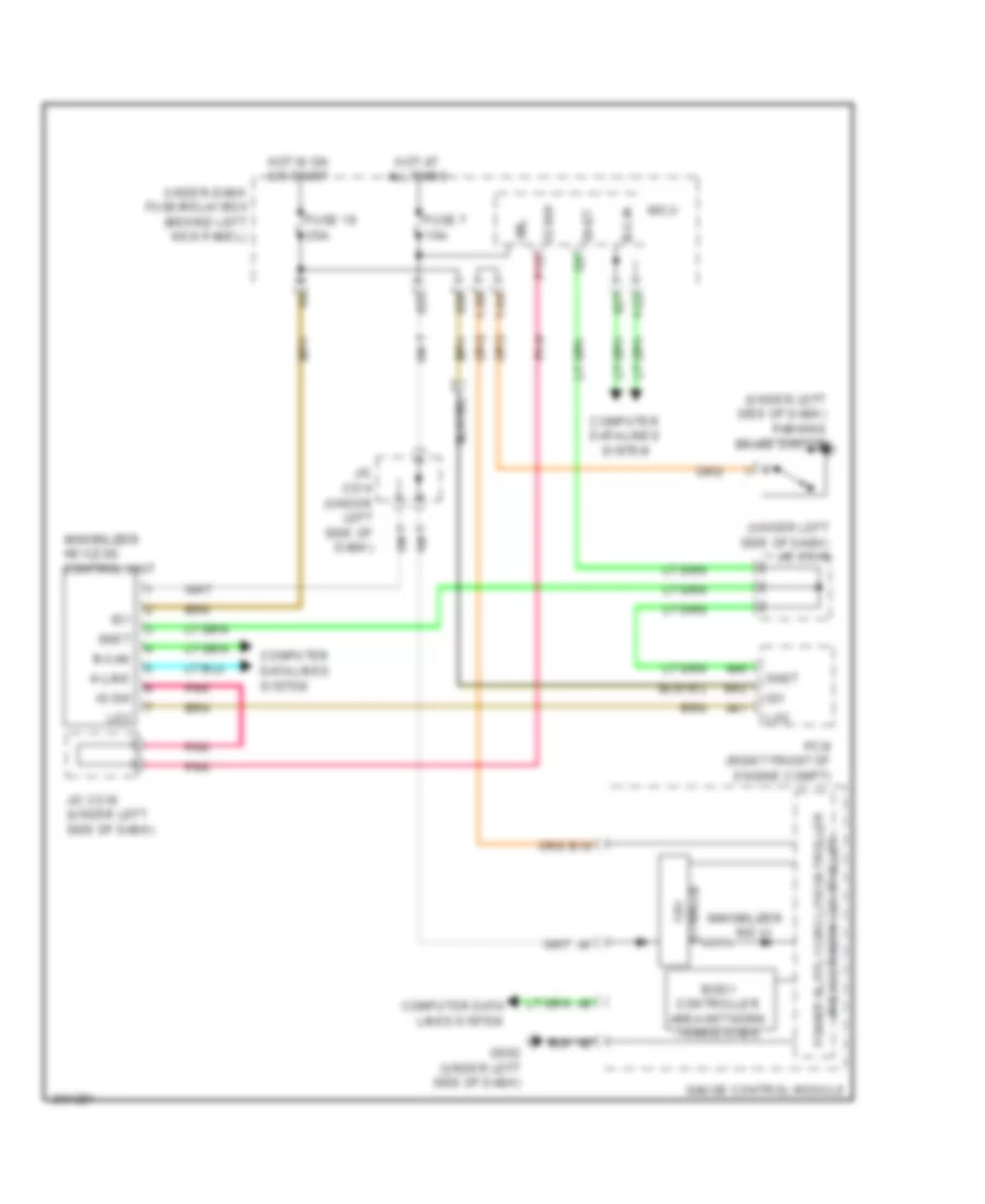 Immobilizer Wiring Diagram for Acura MDX 2008