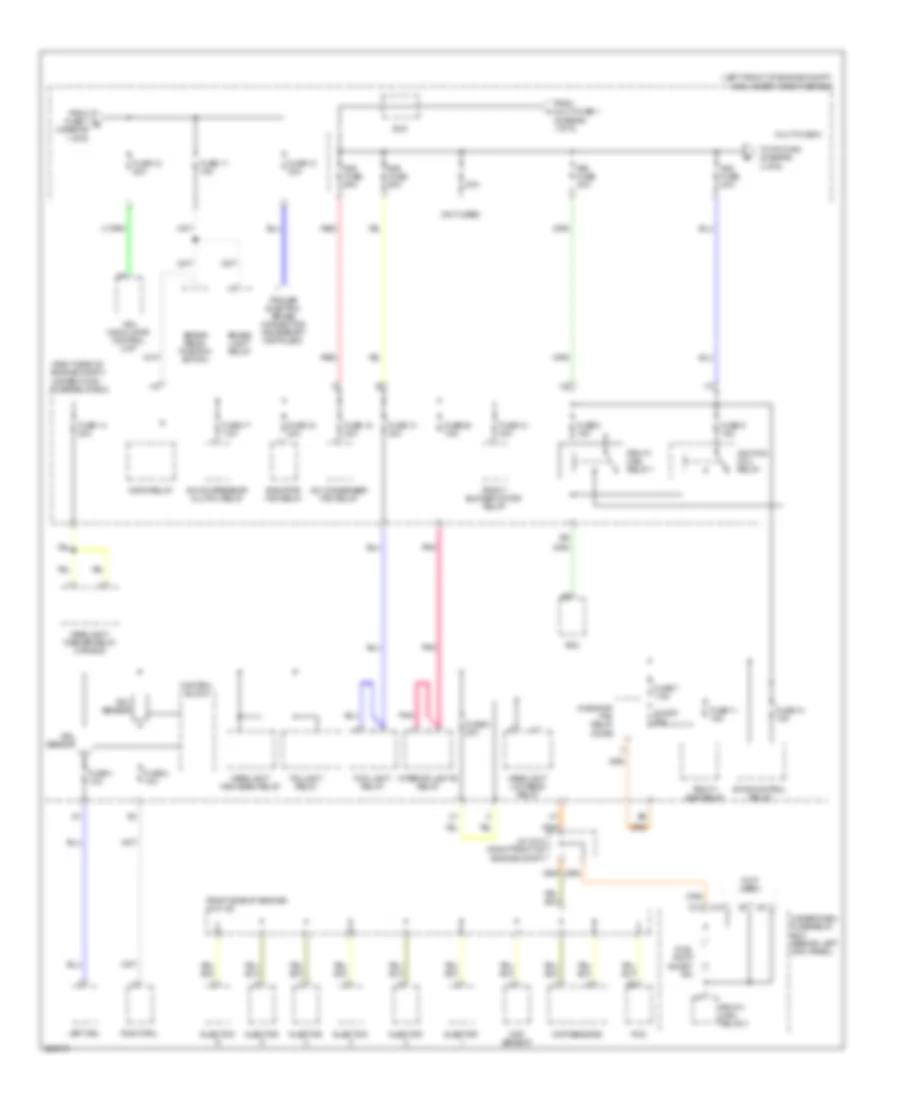 Power Distribution Wiring Diagram (2 of 6) for Acura MDX 2008